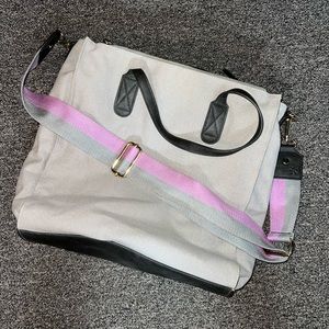 Erin Condren Crossbody Tote - Gray Canvas